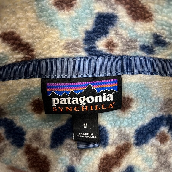 Patagonia Lightweight Synchilla Snap-T Fleece Pullover Tundra Cluster Big Sky‎ - Picture 4 of 9